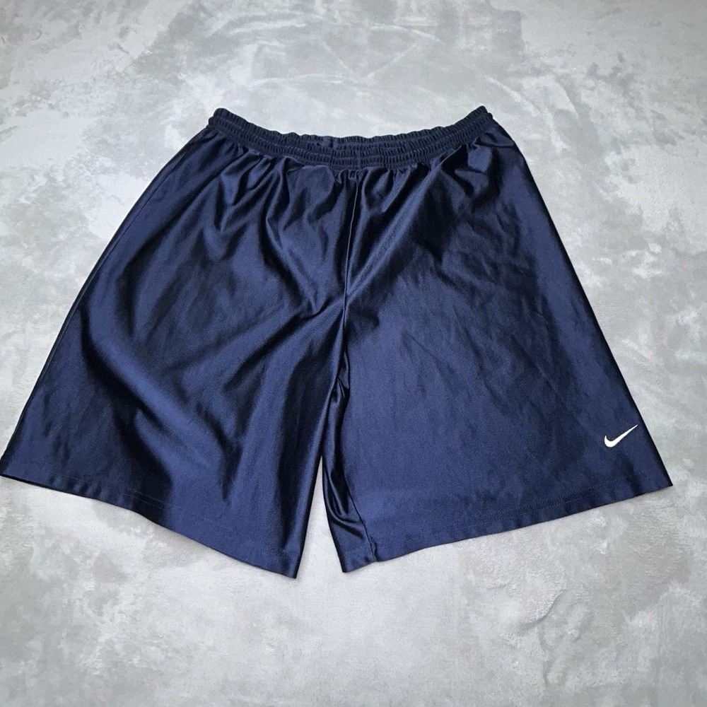 Nike Shorts Men M Blue Basketball Dazzle Shimmer Shiny Silky Smooth y2k
